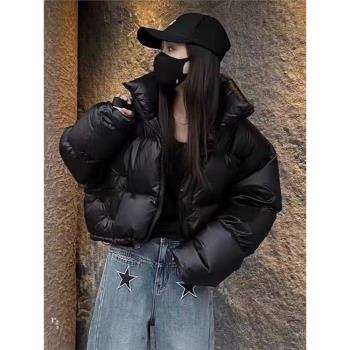 羽絨棉服女秋冬加厚2024新款時尚洋氣百搭小個子短款麵包棉衣外套