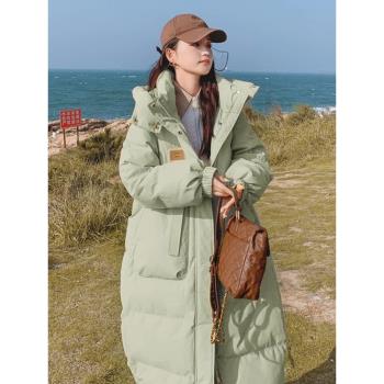 網紅奶呼呼中長款炸街羽絨棉服