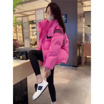 ROUJE MOSMOS高階感短款羽絨服女冬新款小個子時尚白鴨絨加厚外套