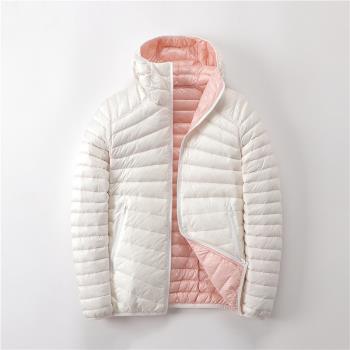 時尚雙面穿輕薄短款韓版羽絨服