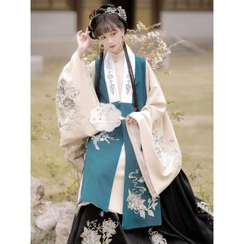 比甲三件套長衫秋冬款絕版漢服