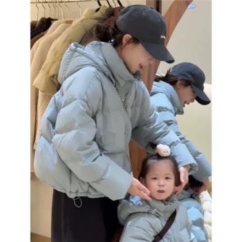 短款連帽羽絨棉女冬季新款2024爆款通勤加厚超好看麵包服外套
