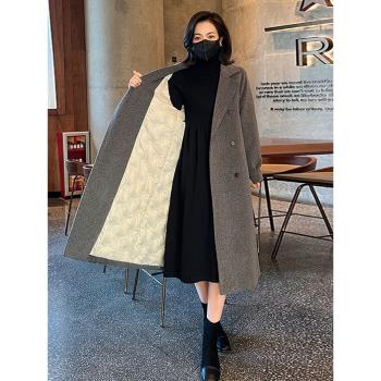 過膝長款風衣羽絨服女款2024年新款冬季加厚90白鴨絨爆款大衣外套