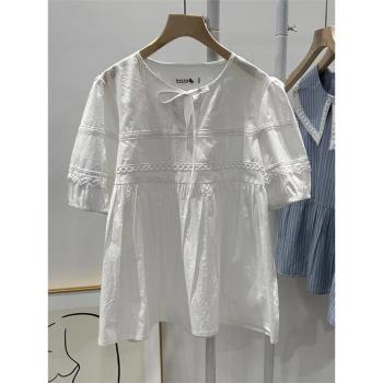 短袖寬松棉質套頭款有大碼夏裝