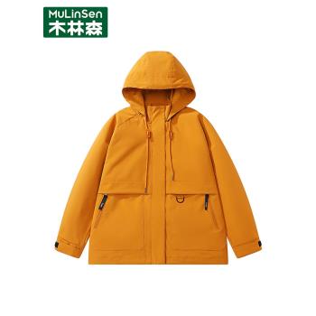 木林森黃亦玫同款沖鋒衣女款三合一情侶工裝外套戶外夾克登山上衣