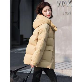羽絨棉服女2024年新款韓版寬松棉襖冬季麵包服女學生加厚棉衣外套