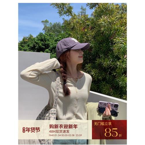 西西里安 寶藏單品~軟糯溫柔調花紗打底衫女小個子春秋長袖上衣