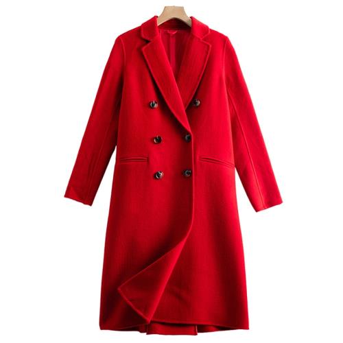 西湖閣老【三】冬季 綿羊毛雙排扣H型氣質呢大衣SC017弜