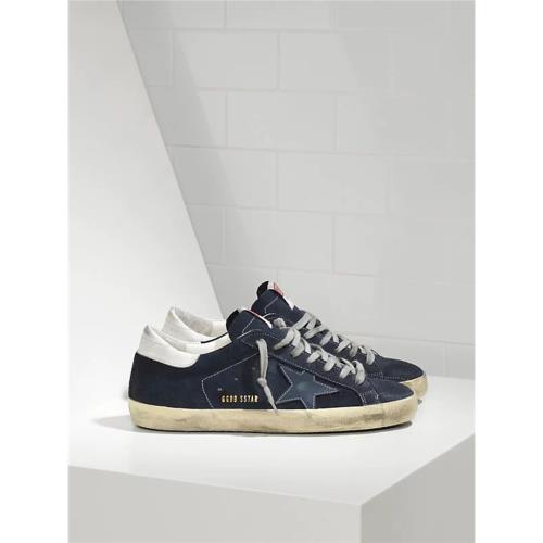 新款星星小臟鞋做舊小白鞋臟臟鞋小眾板鞋男女款休閑深藍色翻毛皮