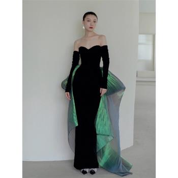 Alice小眾年會晚禮服魚尾