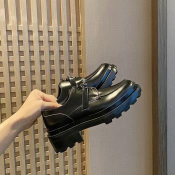 厚底Kelly秋季樂福鞋休閑小牛皮