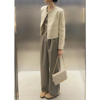 法式小香風外套女秋季2025新款高階感氣質小個子短款夾克上衣ins