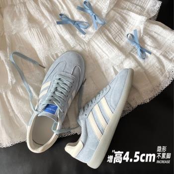 德訓鞋內增高馬卡龍色百搭阿甘鞋