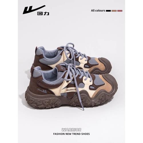 回力老爹鞋女運動鞋2025新款夏季透氣小眾百搭戶外防滑登山鞋子春