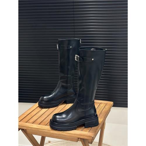 高筒騎士靴女不過膝2025新款秋冬單靴彈力瘦瘦靴加絨后拉鏈長筒靴