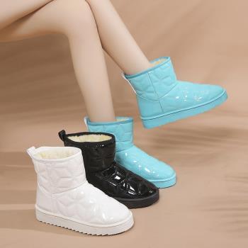 女款加絨加厚保暖防滑防水雪地靴