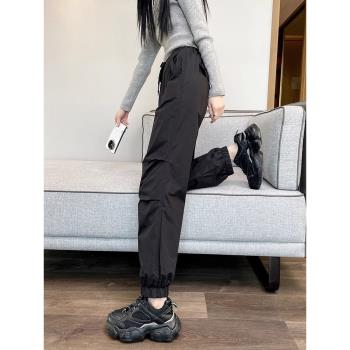 森馬集團棉致羽絨褲女外穿冬季2024新款時尚加厚高階防風戶外棉褲