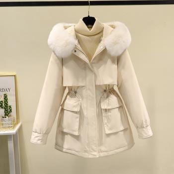一衣三穿派克服女活裡活面可拆卸內膽韓版中長款冬季加絨學生外套