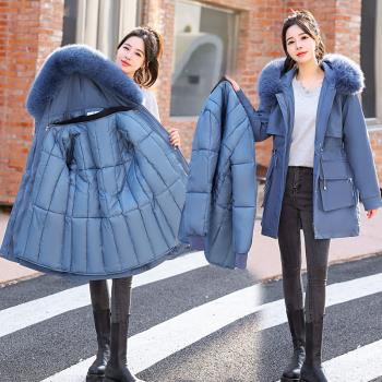 羽絨棉衣女冬季派克服新款寬松顯瘦活裡活面可拆卸內膽棉服外套潮