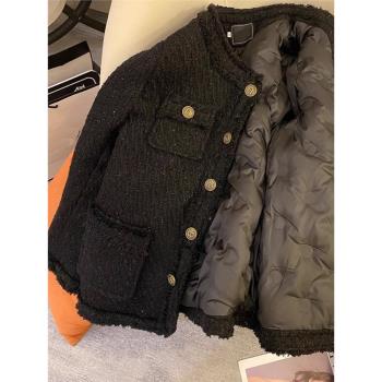 小香風高階精緻短款內膽羽絨服