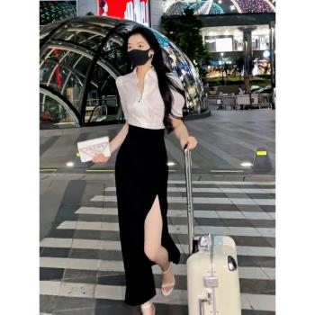 輕奢幹練氣質兩件職場穿搭襯衫