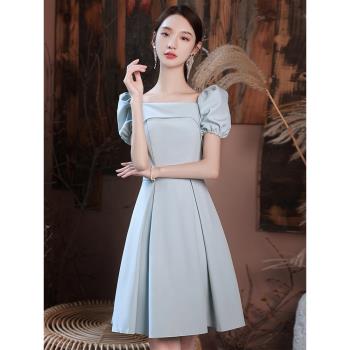 洋裝小晚禮服女宴會氣質小個子法式日常顯瘦連衣裙輕奢小眾高階感