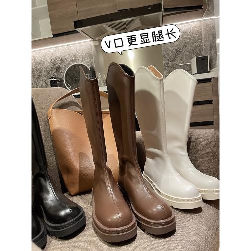 范小洛大碼胖mm加寬長筒靴粗腿長靴腿粗長統靴大筒圍女靴寬筒靴子