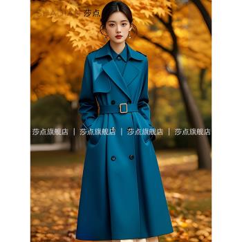 高階感氣質風衣女中長款2025春秋新款英倫風經典款大衣過膝外套