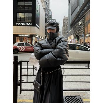 Blackgirl【羽絨相擁】90白鴨絨短款羽絨棉服女保暖加厚外套冬季