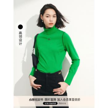 【100綿羊毛】彷彿2023年冬季新款設計感毛衣美麗諾羊毛衫女氣質