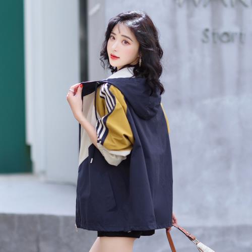 短外套女裝2025春秋新款今年流行漂亮高級感炸街休閑寬松夾克風衣