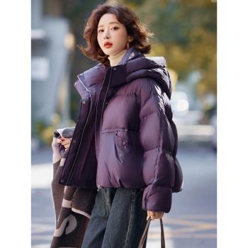 九江羽絨服女2024年冬季新款氣質高階感洋氣加厚雲朵泡芙短款外套