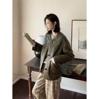 LR真皮皮衣女進口輕塗小羊皮外套 經典藤格/桑蠶絲填充皮夾克秋冬
