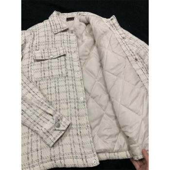 2024年冬季新款工裝風翻領夾克棉服男高級感加厚外套寬松棉衣棉襖