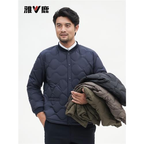 雅鹿羽絨服內膽男輕薄內外穿短款馬甲羽絨服校服神器保暖秋冬外套