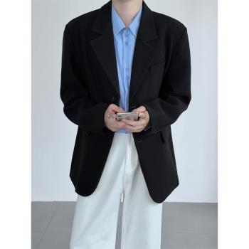LHHOMME秋冬重磅厚款呢子西裝外套韓版休閑高階簡約通勤厚款西服