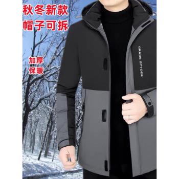 啄木鳥棉衣男士外套秋冬季羽絨棉服工裝青年加厚夾克棉襖男裝冬裝
