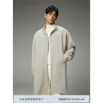 BODYDREAM BM男士風衣外套含羊毛中長款立領休閑時尚通勤大衣