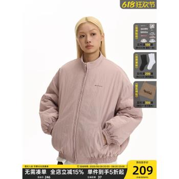 TGNS潮牌防水立領棉服男女冬季新款加厚棉衣外套基礎百搭保暖棉襖