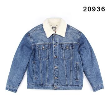 高品質350克羊羔絨秋冬牛仔外套