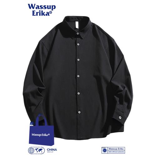 WASSUP ERIKA翻領休閑長袖襯衣