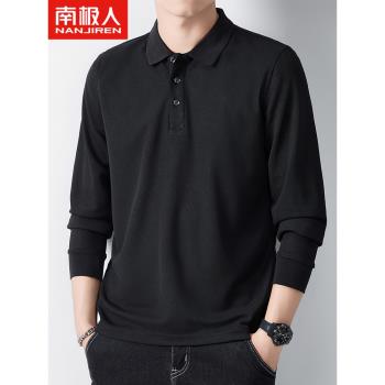 啄木鳥休閑Polo衫男士春秋季2025年新款翻領長袖t恤男裝秋冬衣服