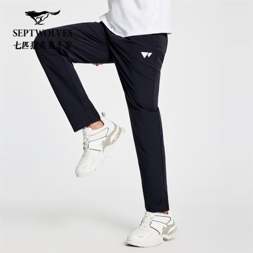 七匹狼休閑褲男時尚夏季新品男士戶外運動褲男士時尚直筒褲子商務