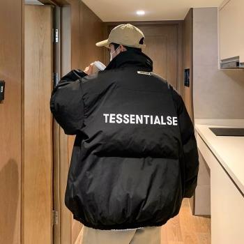 棉服男款冬季加厚羽絨棉襖ins潮牌潮流帥氣棉衣冬裝高街韓系外套