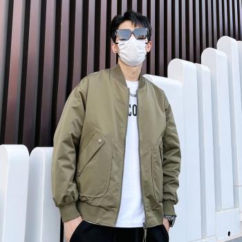 美式棒球服外套男ins潮牌痞帥日系工裝潮流百搭春秋飛行員夾克衫