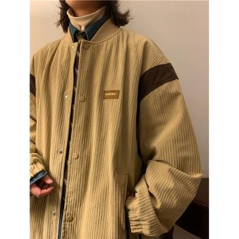 秋冬季日系潮牌寬松復古百搭上衣