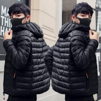 冬季輕薄短款修身帥氣羽絨棉服