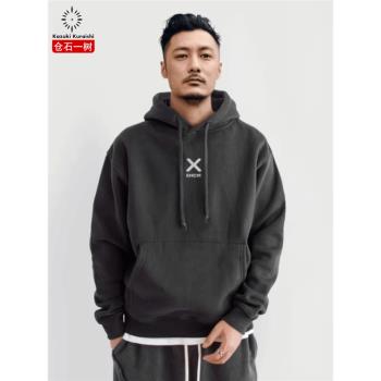 倉石一樹潮牌連帽衛衣男春秋季2025新款寬松加絨加厚休閑保暖上衣