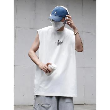 WE11DONE TRACK重磅潮牌美式寬松WELLDONE無袖T恤坎肩背心男夏季