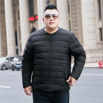 內膽肥佬爸爸裝短款無領羽絨服